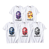 Shark Print T Shirt Colorful Avatar Print Male And Female Couples Wear Youth Casual Top