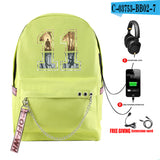 Stranger Things Hellfire Club Backpack Stranger Things Backpack USB Charging Backpack Student