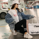 Baggy Jacket Denim Jacket Lapel Short Casual Loose