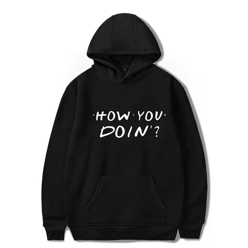 Friends Joey Hoodie Hoodie Hooded Sweater Loose Men And Women