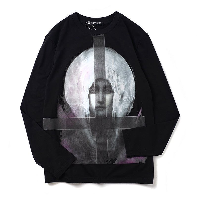 GVC T Shirt Long Sleeve T-shirt Personalized Patterns Cotton Men