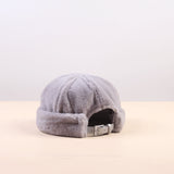 Beanies Japanese-Style Retro Beanie Skullcap Female Autumn and Winter Plush a Sailor's Cap