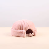 Beanies Japanese-Style Retro Beanie Skullcap Female Autumn and Winter Plush a Sailor's Cap
