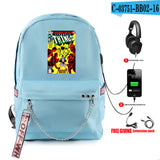 Stranger Things Hellfire Club Backpack Stranger Things Backpack USB Charging Backpack Student