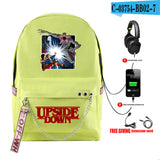 Stranger Things Hellfire Club Backpack Stranger Things Backpack USB Charging Backpack Student