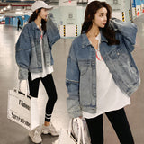 Baggy Jacket Denim Jacket Lapel Short Casual Loose