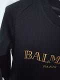 T Shirt Balmain Autumn and Winter Letters Pure Cotton Long-Sleeved Sweatshirt Couple Style