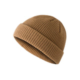 Toboggan Hat Autumn Winter Retro Dome Thermal Knitted Hat