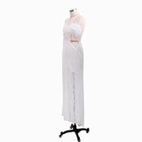 Women Lace Wedding Dress Women's Dress Sexy Bandeau Applique Formal Dress
