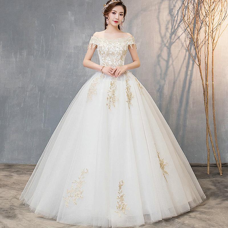 Women's Evening Dress Ball Gown Princess Quinceanera Wedding Dress Slimming Floor-Length Tulle Tutu Dress