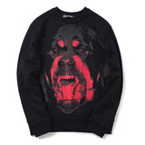 GVC Hoodie Red Dog Head Pattern Sweater Pure Cotton