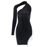 Hot Women In Tight Dresses Solid Color Sexy Dress Hip Skirt