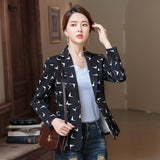Women Autumn Uniform Designs Formal Style Office Lady Bussiness Attire Work Suit Long Sleeve Loose-Fitting Casual Suit