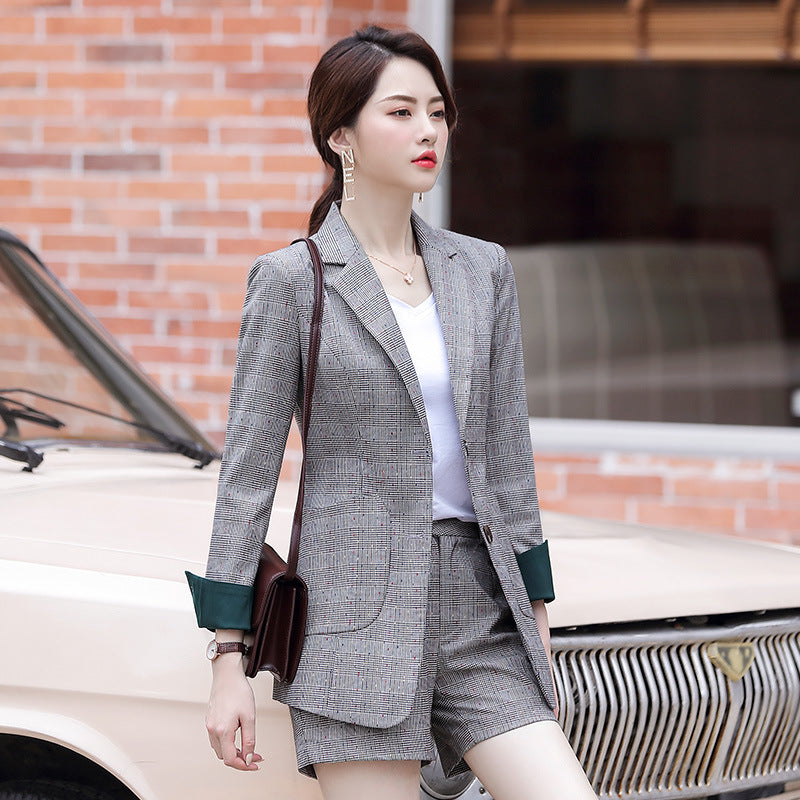 Women Autumn Uniform Designs Formal Style Office Lady Bussiness Attire Work Suit Suit Suit Jacket Business Clothing Leggings