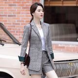 Women Autumn Uniform Designs Formal Style Office Lady Bussiness Attire Work Suit Suit Suit Jacket Business Clothing Leggings
