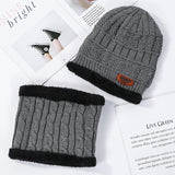 Men Winter Hats Autumn and Winter plus Pouch Cap Men's Knitted Hat