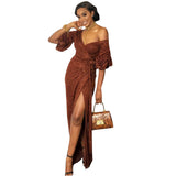 Wedding Guest Dress V-neck Chest-Wrapped Slim Bridesmaid Dress