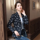 Women Autumn Uniform Designs Formal Style Office Lady Bussiness Attire Work Suit Long Sleeve Loose-Fitting Casual Suit