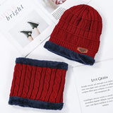 Men Winter Hats Autumn and Winter plus Pouch Cap Men's Knitted Hat