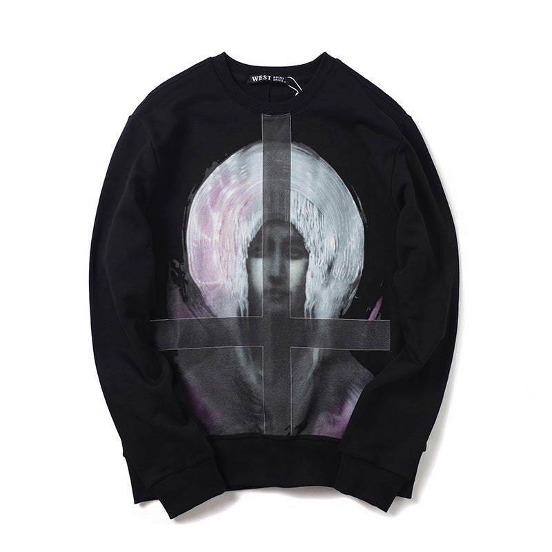GVC Hoodie Pure Cotton Cross Virgin Pattern Sweater for Men and Women