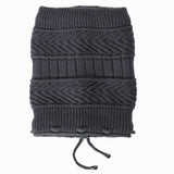 Women Winter Hats Winter Fleece-Lined Knitted Men's and Women's Set Earmuffs Hat