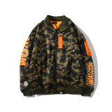 Bape Military Jacket Fall Winter Men Camouflage Coat Casual Baseball Uniform
