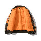 Bape Military Jacket Fall Winter Men Camouflage Coat Casual Baseball Uniform