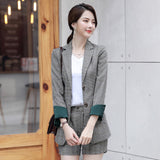 Women Autumn Uniform Designs Formal Style Office Lady Bussiness Attire Work Suit Suit Suit Jacket Business Clothing Leggings