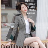 Women Autumn Uniform Designs Formal Style Office Lady Bussiness Attire Work Suit Suit Suit Jacket Business Clothing Leggings