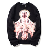 GVC Hoodie 3D Virgin Pattern Pure Cotton Long-Sleeved Sweatshirt for Men and Women