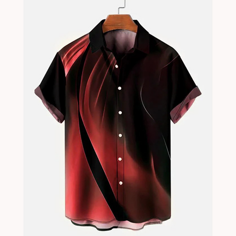 Men Beach T Shirts Men's Short Sleeve Printed Shirt