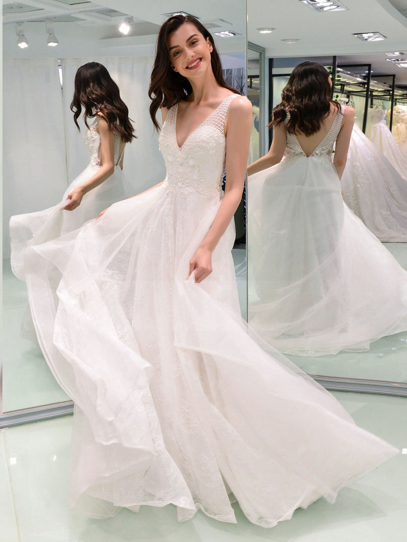 Women Lace Wedding Dress Dress Sexy Fashion Evening Gown