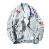 NASA Varsity Jacket Men's Hip Hop Street Air Force Pilot Jacket