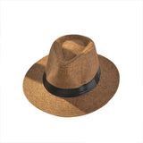 Men's Kentucky Derby Hats Summer Men's Women's Straw Hat Beach Sun-Proof Casual Fedora Hat