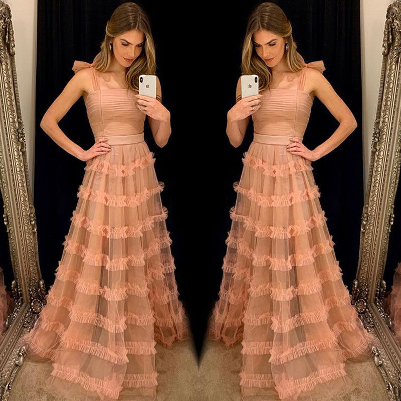 Wedding Guest Dress Autumn Dress Sexy Spaghetti Straps Sleeveless Dress