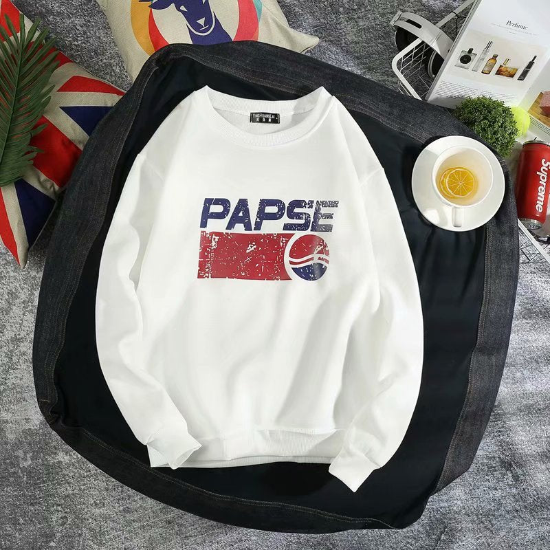 Men Sweatshirts Autumn Thickening Sweater Men's Printed Top
