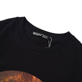 GVC T Shirt Sheep Pattern Pure Cotton Loose Short Sleeve T-shirt Men