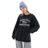 Preppy Aesthetic Sweatshirt Long-Sleeved Sweater Men's and Women's round Neck Loose Casual