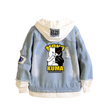 Comic Denim Jacket Basketball Men and Women Casual Baggy Fashion Top