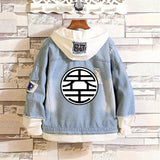 Comic Denim Jacket Autumn and Winter Casual Loose Jacket Clothes