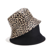 Leopard Fur Hat Autumn and Winter Fisherman Hat