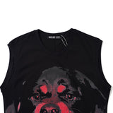 GVC Vest Bulldog Pattern Cotton Loose Vest Men