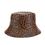 Leopard Fur Hat Autumn and Winter Fisherman Hat