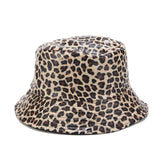 Leopard Fur Hat Autumn and Winter Fisherman Hat