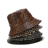 Leopard Fur Hat Autumn and Winter Fisherman Hat