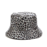 Leopard Fur Hat Autumn and Winter Fisherman Hat