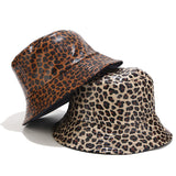 Leopard Fur Hat Autumn and Winter Fisherman Hat