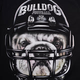 GVC Vest Helmet Bulldog Pattern Cotton Loose Vest Men