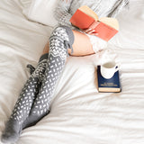 Winter Chunky Cable Thick Knit Thigh High Socks Long Stockings Boot Christmas Tube Socks Bunching Socks Woolen Yarn Socks