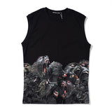 GVC Vest Baboon Pattern Cotton Loose Vest Men